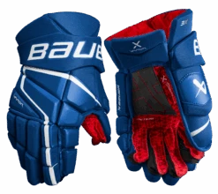 Bauer Vapor 3X Intermediate Hockey Gloves -Bauer 3X SR FRONT BLU2 56337bea ff75 4360 b6d7 aed68a7530da