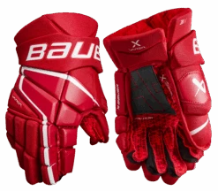 Bauer Vapor 3X Intermediate Hockey Gloves -Bauer 3X SR FRONT RED2 aad738a5 bcda 41b8 b600 e08de21139e5